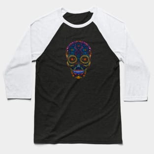 Colorful skull artwork Baseball T-Shirt